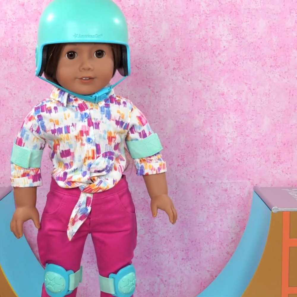 American Girl Skate Park Play Set Dolls Skateboard - Picture 8 of 16